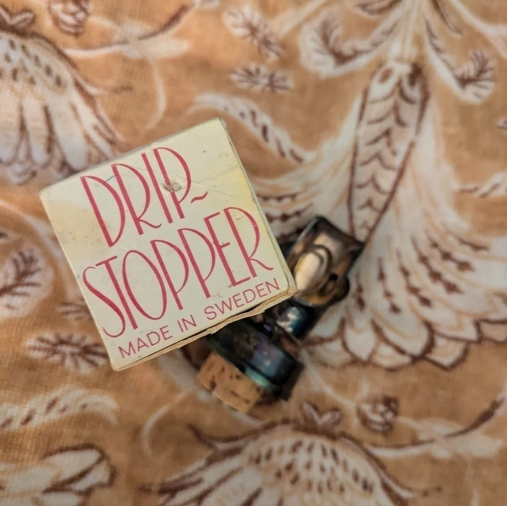 Vintage Silver Plated Wine Stopper with Box.